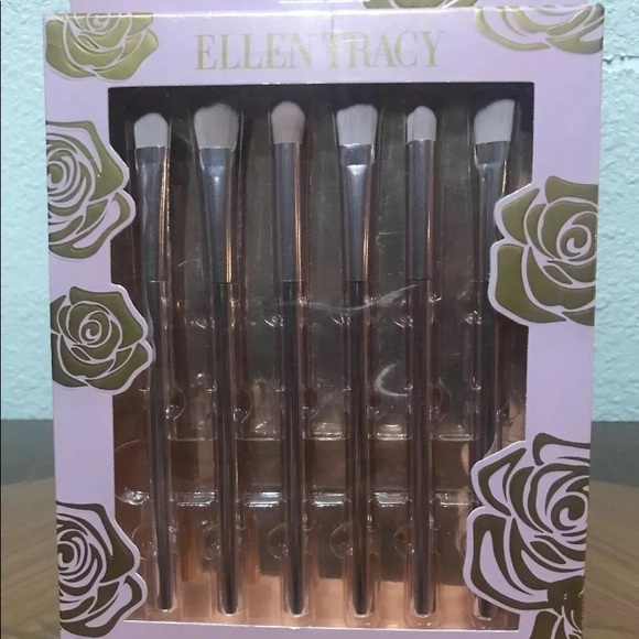 Ellen Tracy Complete Eye Brush Collection 6 Pieces - Picture 2 of 7